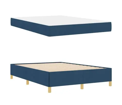 Kastītes Atsperu Gulta Cits Melna, Brūna Un Balta 140 X 200 Cm Vidaxl