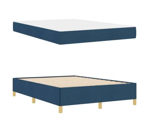 Kastītes Atsperu Gulta Cits Melna, Brūna Un Balta 140 X 200 Cm Vidaxl