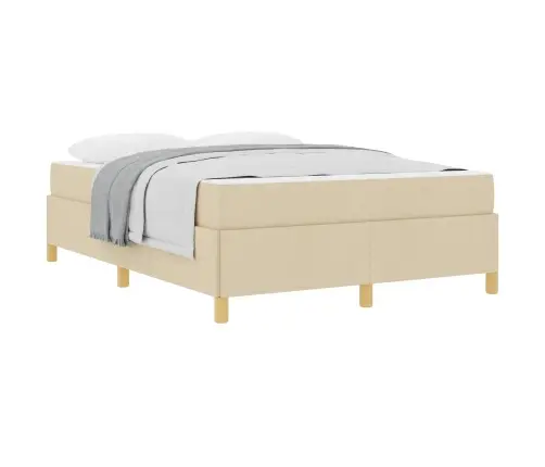 Lovos Rėmas Su Čiužiniu Kreminė 160 X 200 Cm Audinys