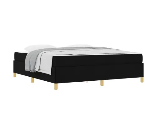 Kastītes Atsperu Gulta Melns Un Balts Un Melns 180 X 200 Cm Vidaxl