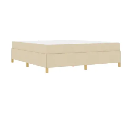 Kiemas Lova Kremas Ir Bežinė Ir Balta 180 X 200 Cm Audinys