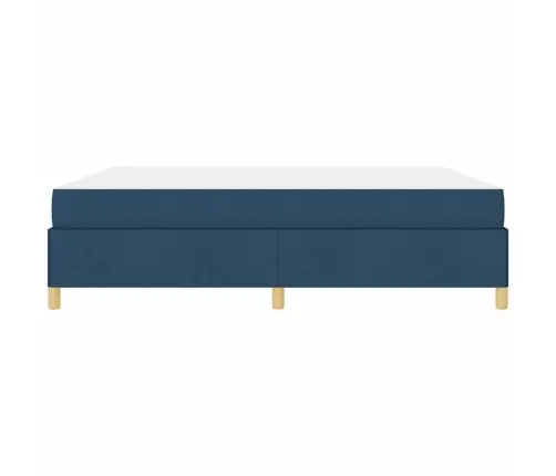 Voodi Raam Madratsiga Sinine 180 X 200 Cm Kangas