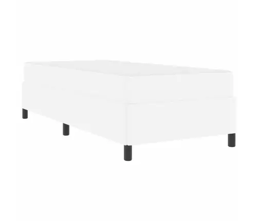 Gultas Rāmis Ar Matraci Balta 90 X 190 Cm Mākslīgā Āda Vidaxl