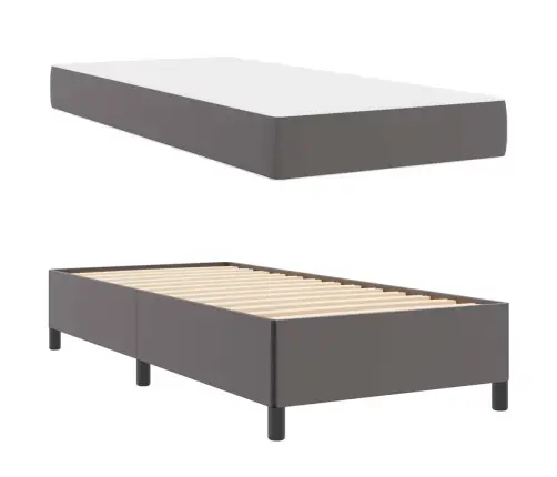 Voodi Raam Madratsiga Hall 90 X 200 Cm Kangas