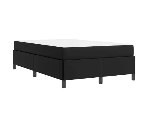 Lovos Rėmas Su Čiužiniu Juoda 120 X 190 Cm Audinys