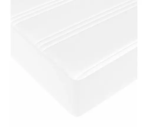 Gultas Rāmis Ar Matraci Balta 120 X 190 Cm Mākslīgā Āda Vidaxl