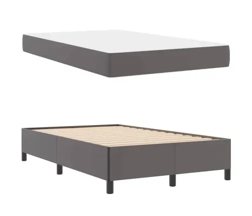 Lovos Rėmas Su Čiužiniu Pilka 120 X 190 Cm Audinys