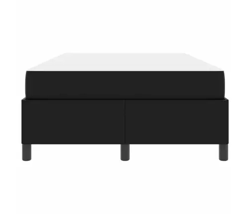 Lovos Rėmas Su Čiužiniu Juoda 120 X 200 Cm Dirbtinė Oda