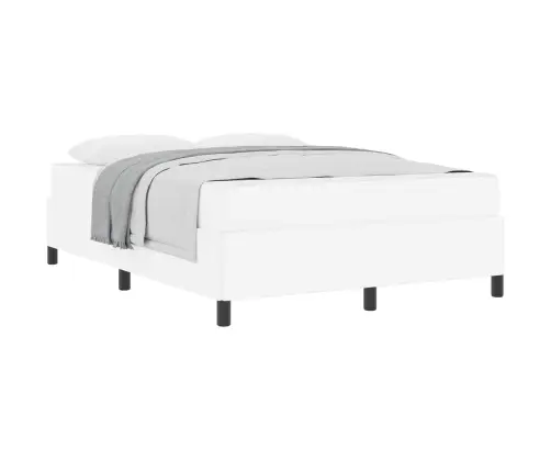 Lovos Rėmas Su Čiužiniu Balta 140 X 190 Cm Audinys