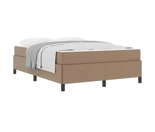 Voodiraam Madratsiga Cappuccino 140 X 200 Cm Kunstnahk