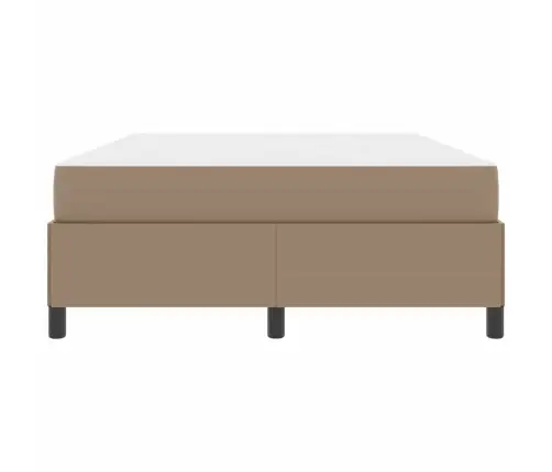 Gultas Rāmis Ar Matraci Kapučīno 160 X 200 Cm Mākslīgā Āda Vidaxl