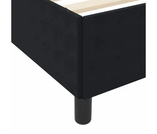 Lovos Rėmas Su Čiužiniu Juoda 80 X 200 Cm Audinys