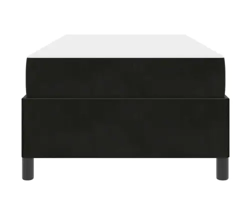 Lovos Rėmas Su Čiužiniu Juoda 80 X 200 Cm Audinys