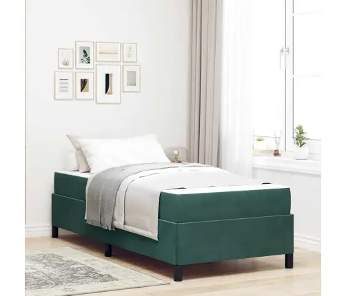 Gultas Rāmis Cits Balts Un Gaismi Pelēks 80 X 200 Cm Samts Vidaxl