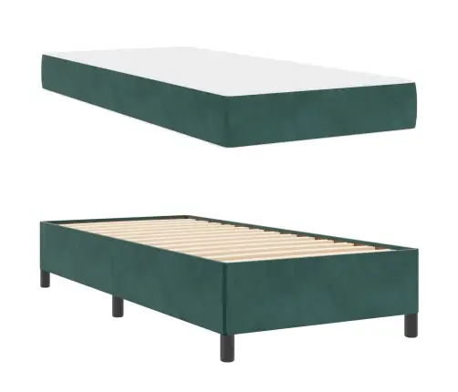 Gultas Rāmis Cits Balts Un Gaismi Pelēks 80 X 200 Cm Samts Vidaxl