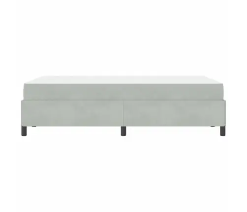 Voodi Raam Madratsiga Helehall 120 X 190 Cm Kangas