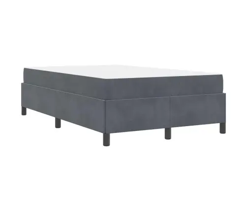 Voodi Raam Madratsiga Tumehall 120 X 190 Cm Kangas