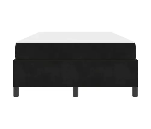 Voodi Raam Madratsiga Must 120 X 190 Cm Kangas