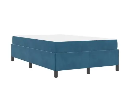Lovos Rėmas Su Čiužiniu Tamsiai Mėlyna 120 X 190 Cm Audinys