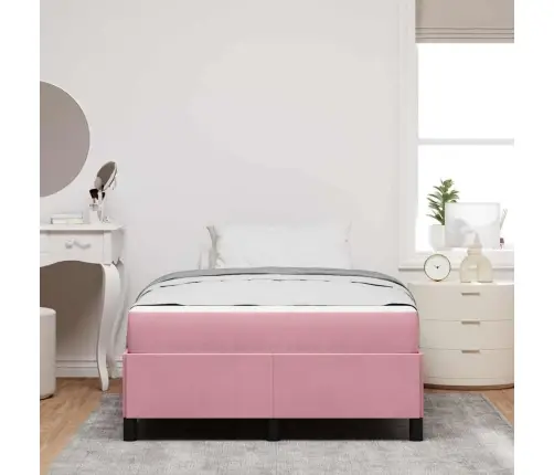 Lovos Rėmas Su Čiužiniu Rožinė 120 X 190 Cm Audinys