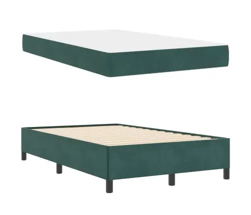 Gultas Rāmis Cits Balts Un Gaismi Pelēks 120 X 200 Cm Samts Vidaxl