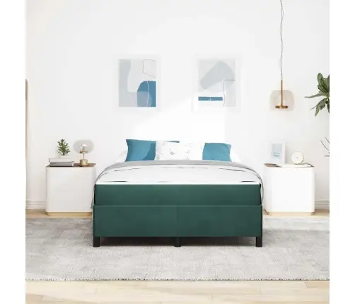 Gultas Rāmis Cits Balts Un Gaismi Pelēks 140 X 190 Cm Samts Vidaxl