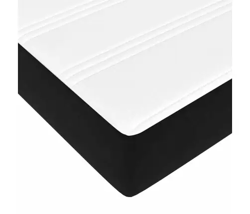 Gultas Rāmis Cits Melns Un Balts 140 X 200 Cm Samts Vidaxl