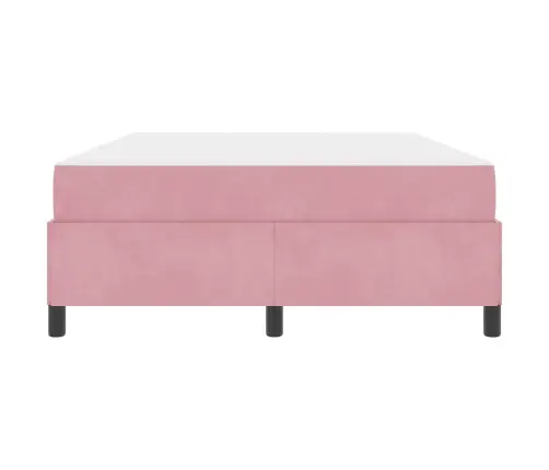 Lovos Rėmas Su Čiužiniu Rožinė 160 X 200 Cm Audinys