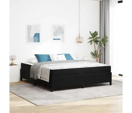 Voodi Raam Must Ja Valge Ning Must 180 X 200 Cm Samet