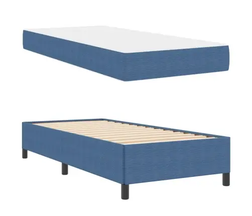 Gultas Rāmis Cits Zila 80 X 200 Cm Korduroja Audums Vidaxl