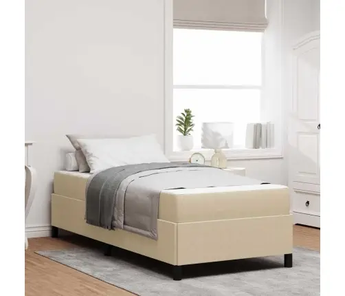 Gultas Rāmis Cits Gaiši Pelēks 90 X 190 Cm Korduroja Audums Vidaxl