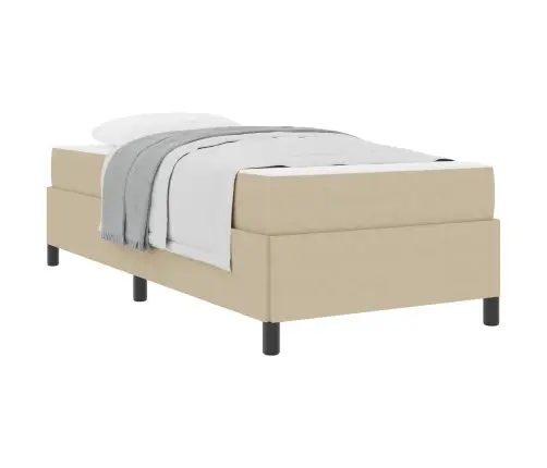 Gultas Rāmis Cits Gaiši Pelēks 90 X 190 Cm Korduroja Audums Vidaxl