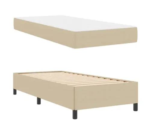 Gultas Rāmis Cits Gaiši Pelēks 90 X 200 Cm Korduroja Audums Vidaxl