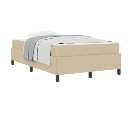 Gultas Rāmis Ar Matraci Gaiši Zaļa Pelēka 120 X 190 Cm Audums Vidaxl