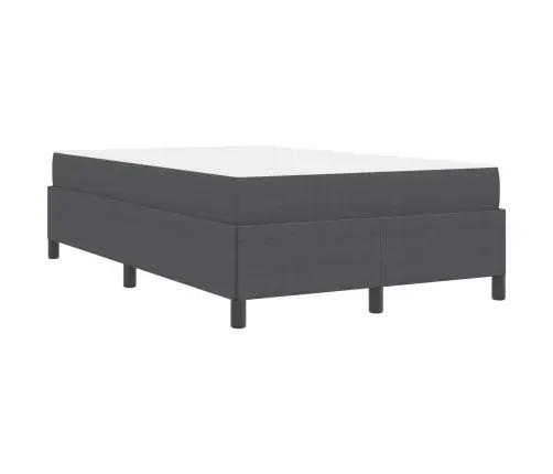 Gultas Rāmis Tumši Pelēka 120 X 200 Cm Korduroja Audums Vidaxl