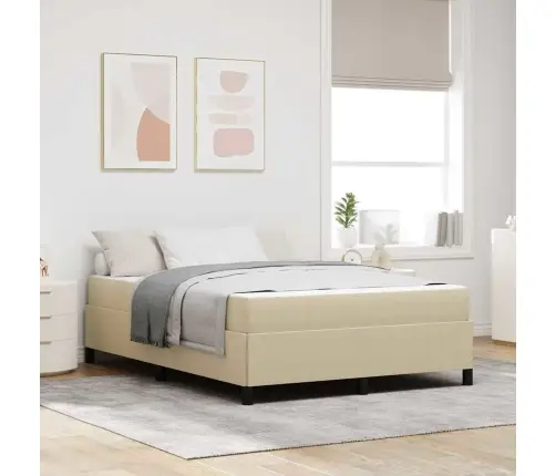 Voodi Raam Madratsiga Hele Roheline Hall 160 X 200 Cm Kangas