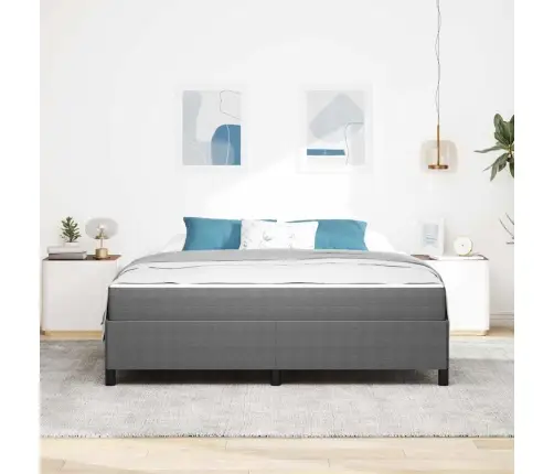 Gultas Rāmis Cits Gaiši Pelēka 180 X 200 Cm Korduroja Audums Vidaxl