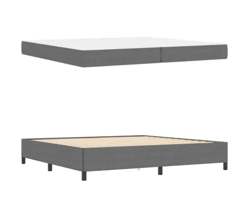 Gultas Rāmis Cits Gaiši Pelēka 100 X 200 Cm Korduroja Audums Vidaxl