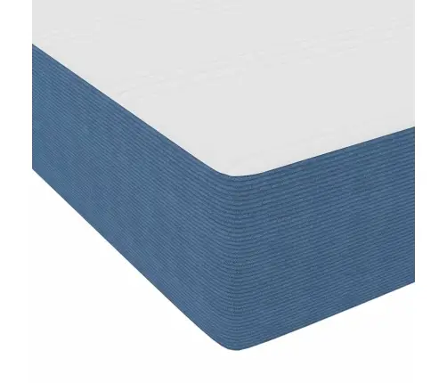 Gultas Rāmis Cits Zila 100 X 200 Cm Korduroja Audums Vidaxl