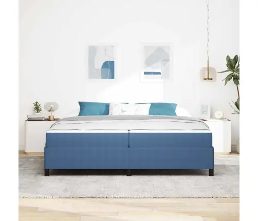 Gultas Rāmis Cits Zila 100 X 200 Cm Korduroja Audums Vidaxl