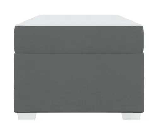 Gultas Rāmis Cits Tumši Pelēka 90 X 190 Cm Audums Vidaxl