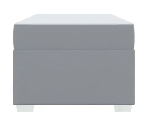 Lovos Rėmas Su Čiužiniu Šviesiai Pilka 90 X 200 Cm Audinys