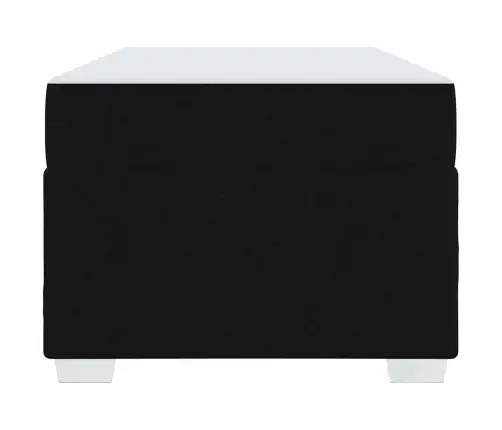 Gultas Rāmis Cits Melna 90 X 200 Cm Audums Vidaxl