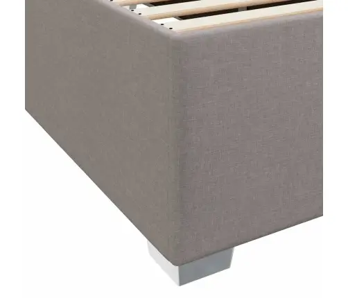 Gultas Rāmis Cits Pelēkbrūna 90 X 200 Cm Audums Vidaxl