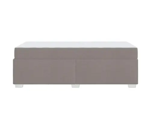 Gultas Rāmis Pelēkbrūna 100 X 200 Cm Audums Vidaxl