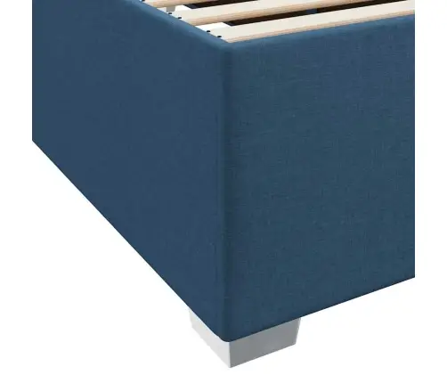 Gultas Rāmis Cits Zila 100 X 200 Cm Audums Vidaxl