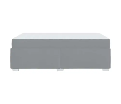 Gultas Rāmis Cits Gaiši Pelēka 120 X 190 Cm Audums Vidaxl