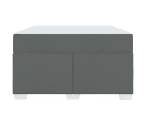 Gultas Rāmis Cits Tumši Pelēka 120 X 190 Cm Audums Vidaxl