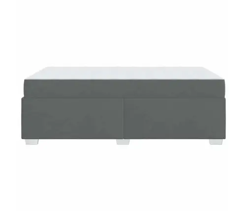 Gultas Rāmis Cits Tumši Pelēka 120 X 190 Cm Audums Vidaxl