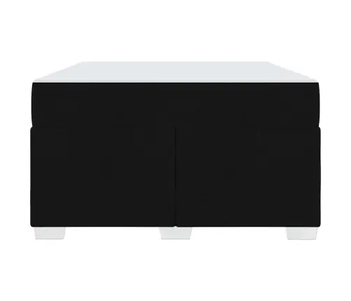 Voodi Raam Madratsiga Must 120 X 200 Cm Kangas